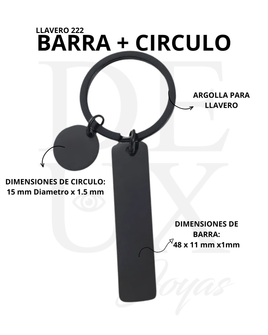 LLAVERO 222 - BLACK