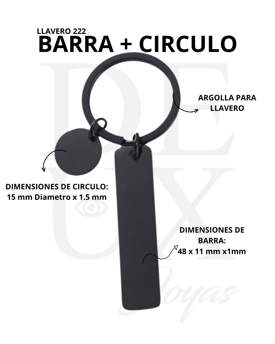 LLAVERO 222 - BLACK