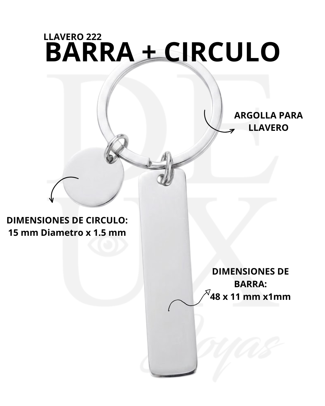 LLAVERO 222 - SILVER