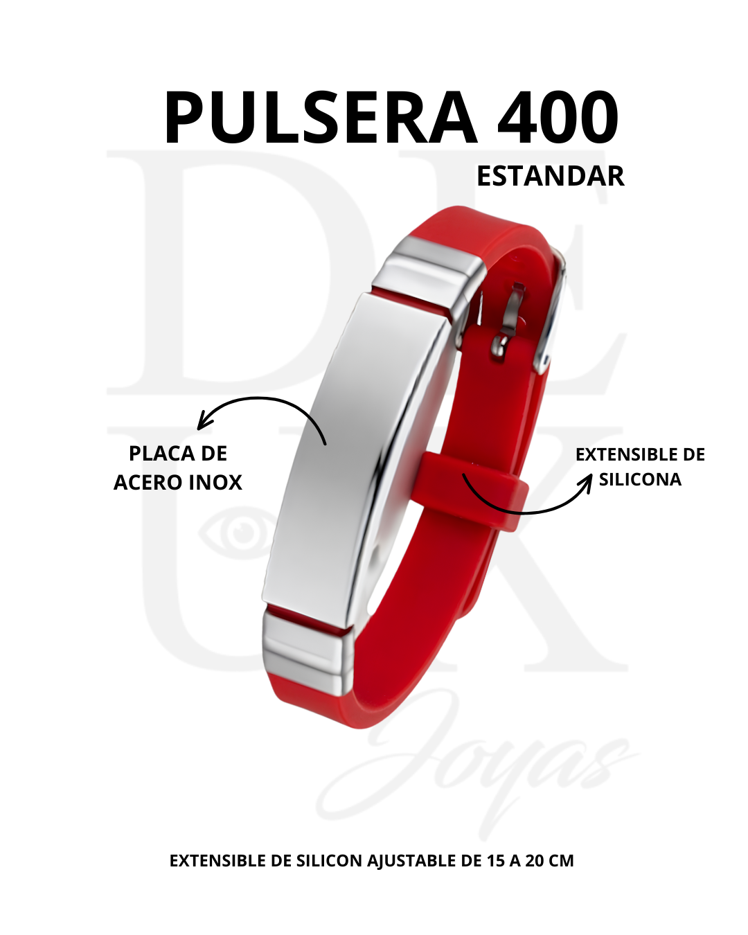 PULSERA MOD. 400 - ESTANDAR - ROJO