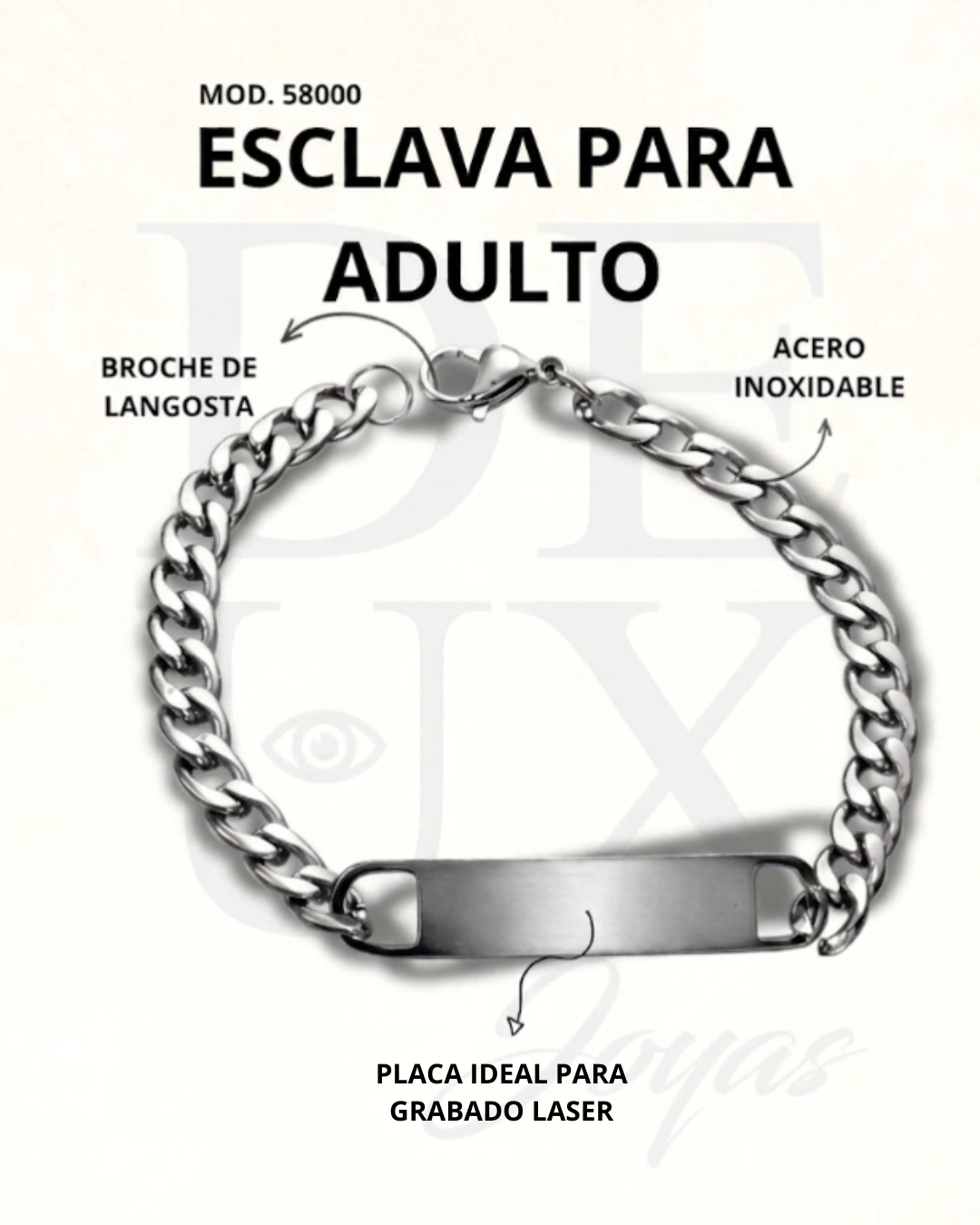 ESCLAVA MOD. 5800 - PLATA