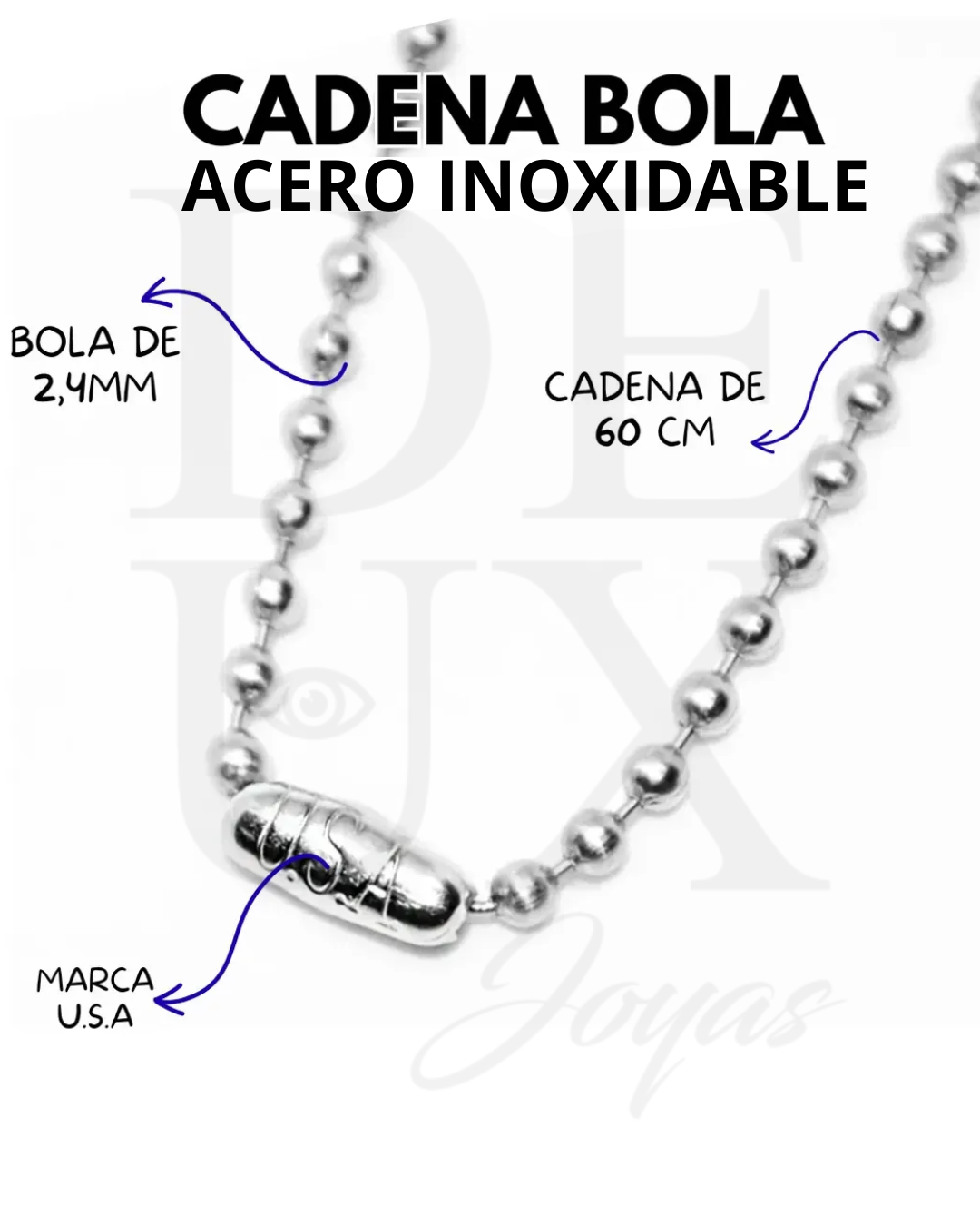 CADENA BOLA - U.S.A - 20PZAS