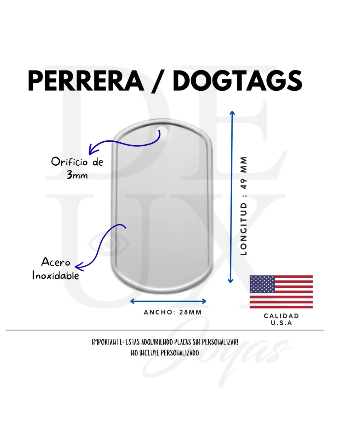 DOGTAG U.S.A - 20PZAS