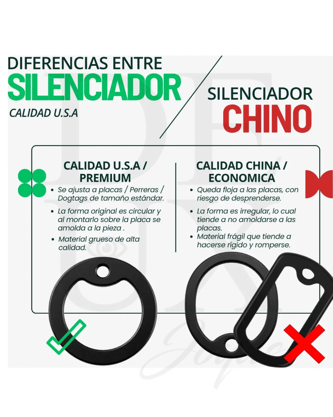 SILENCIADOR U.S.A - 100PZAS