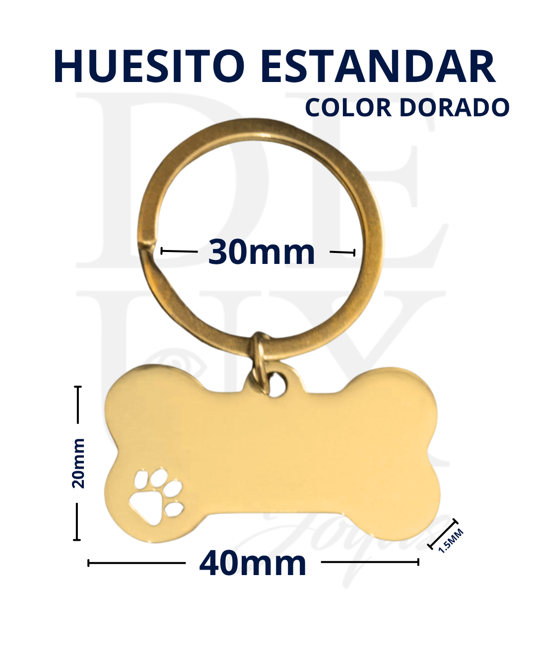 HUESITO ESTANDAR - COLOR GOLD