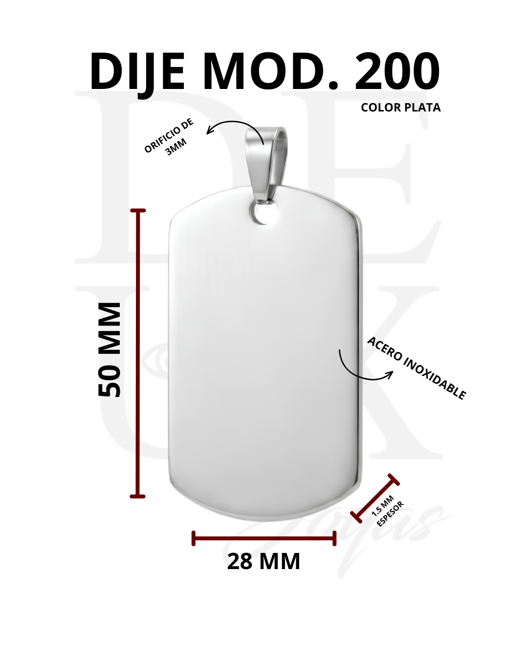 DIJE MOD.200 - SILVER
