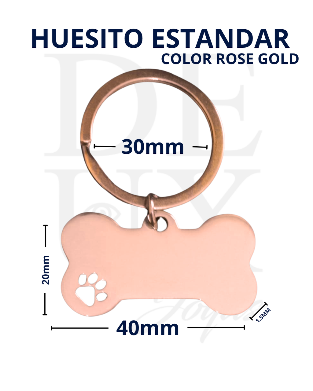 HUESITO ESTANDAR - COLOR ROSE GOLD