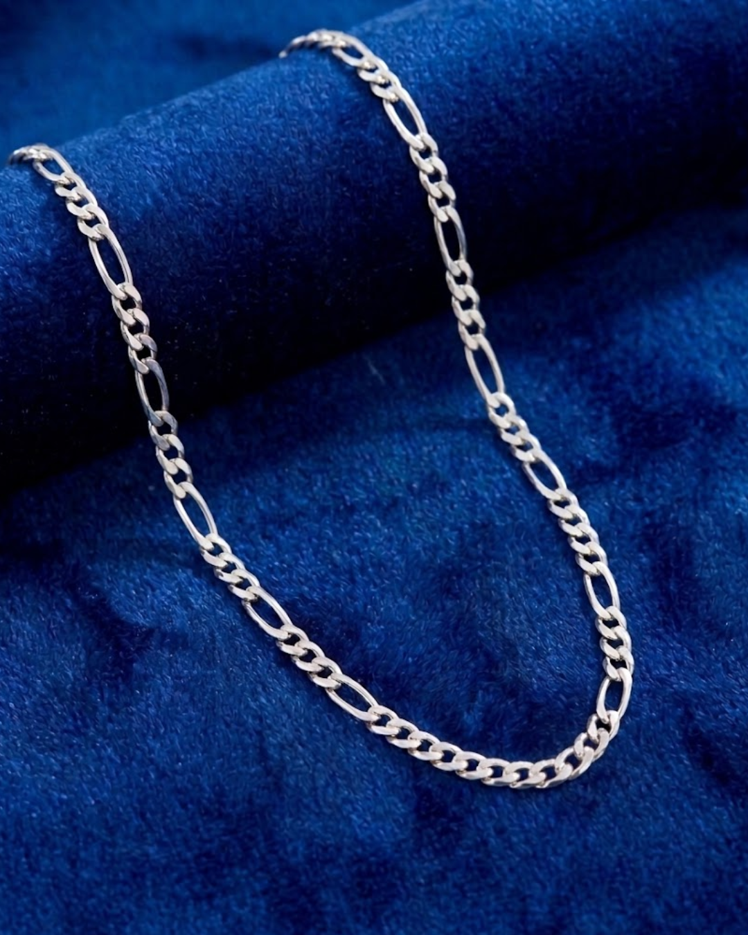 CADENA ESLABON TIPO CARTIER | COLOR PLATA | 70 CM