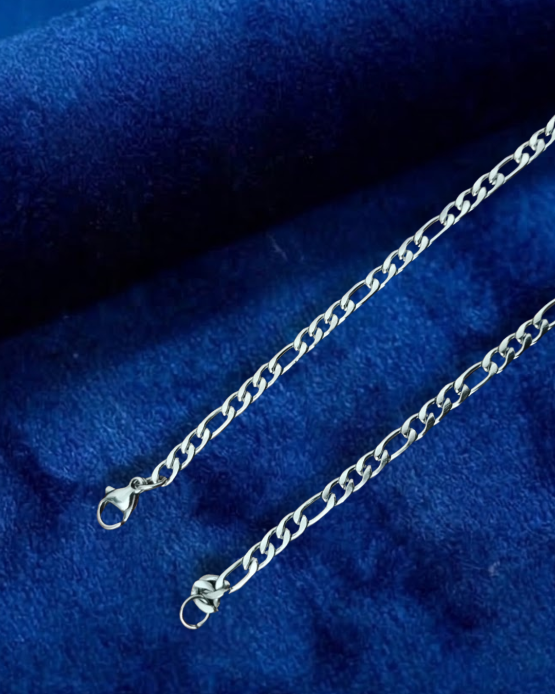 CADENA ESLABON TIPO CARTIER | COLOR PLATA | 70 CM