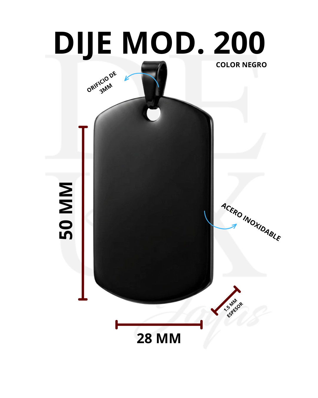 DIJE MOD.200 - BLACK