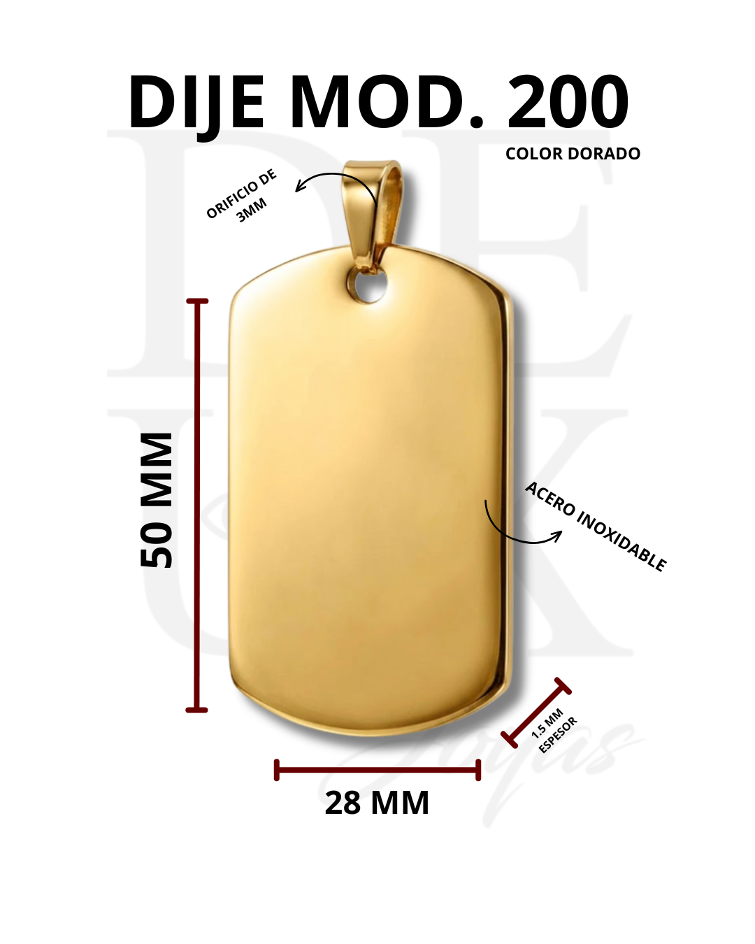 DIJE MOD.200 - GOLD