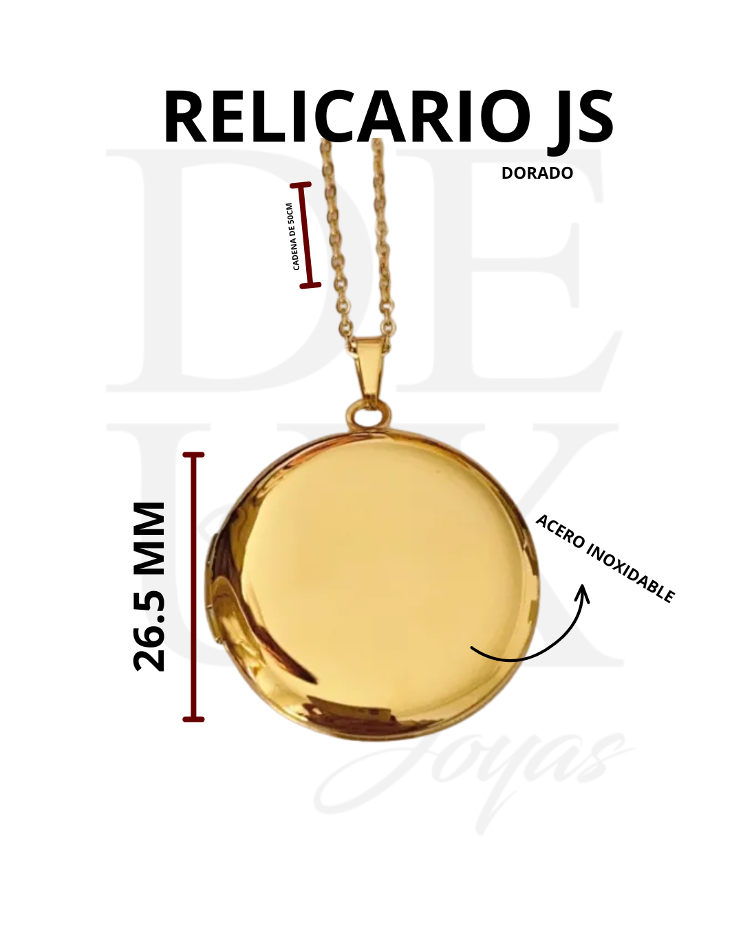 RELICARIO MOD.JS - DORADO