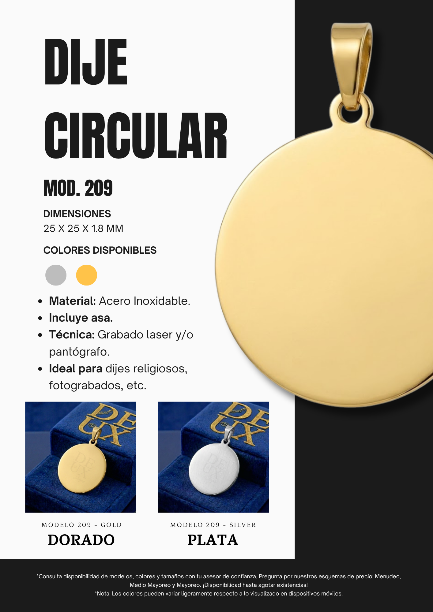 DIJE CIRCULAR -MOD.209 - SILVER