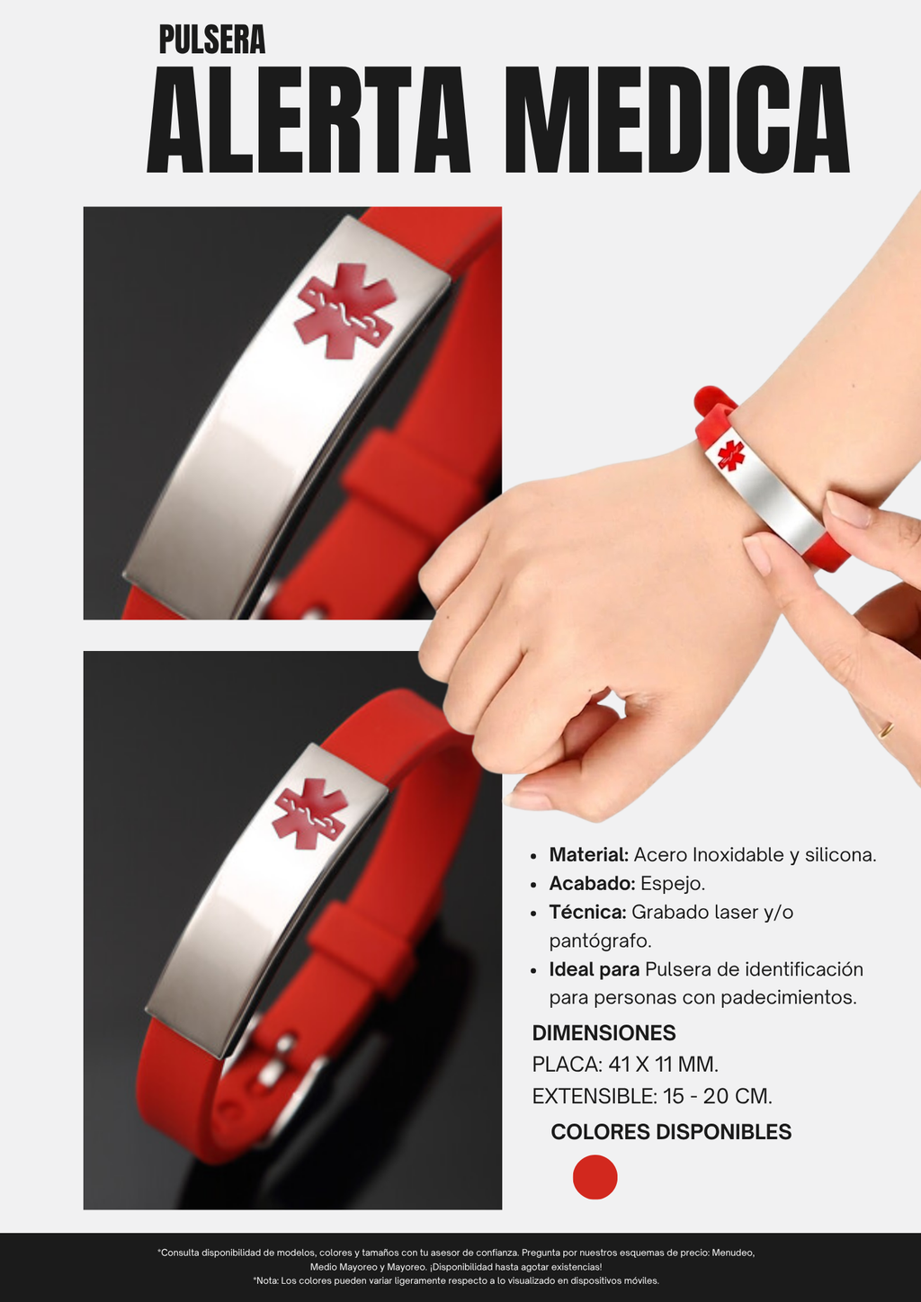 PULSERA MOD.400 - ALERTA MEDICA