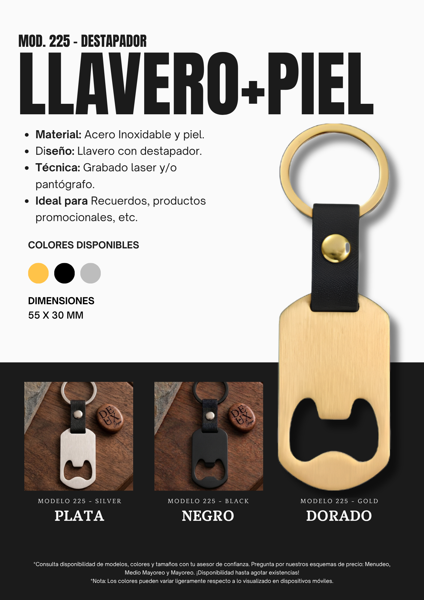 LLAVERO 225 - BLACK